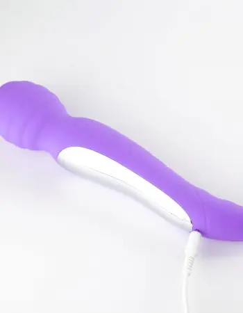 Zoe Twisty Dual Vibrating Pleasure Wand - Purple