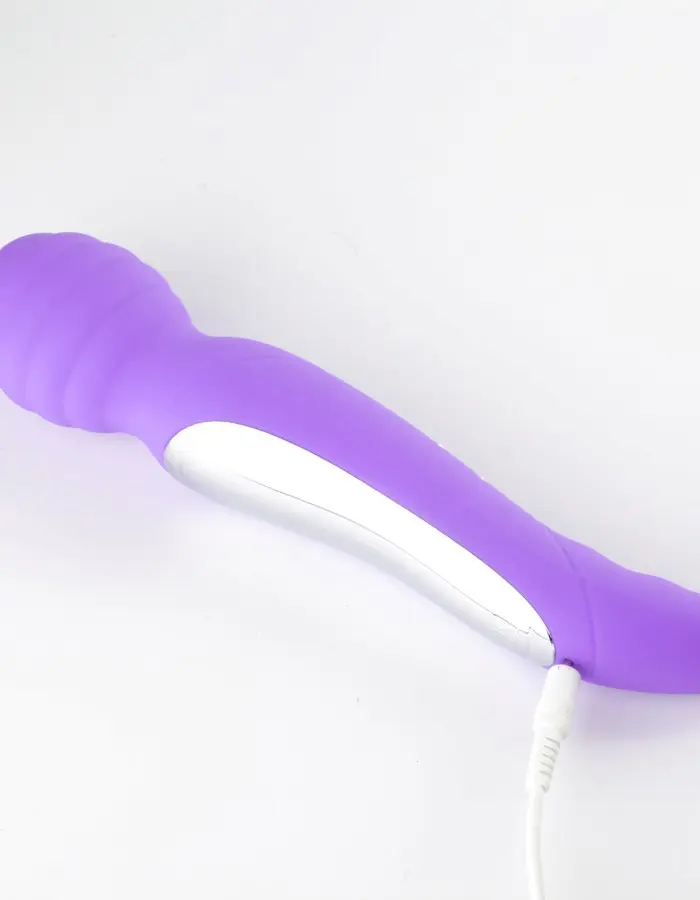 Zoe Twisty Dual Vibrating Pleasure Wand - Purple