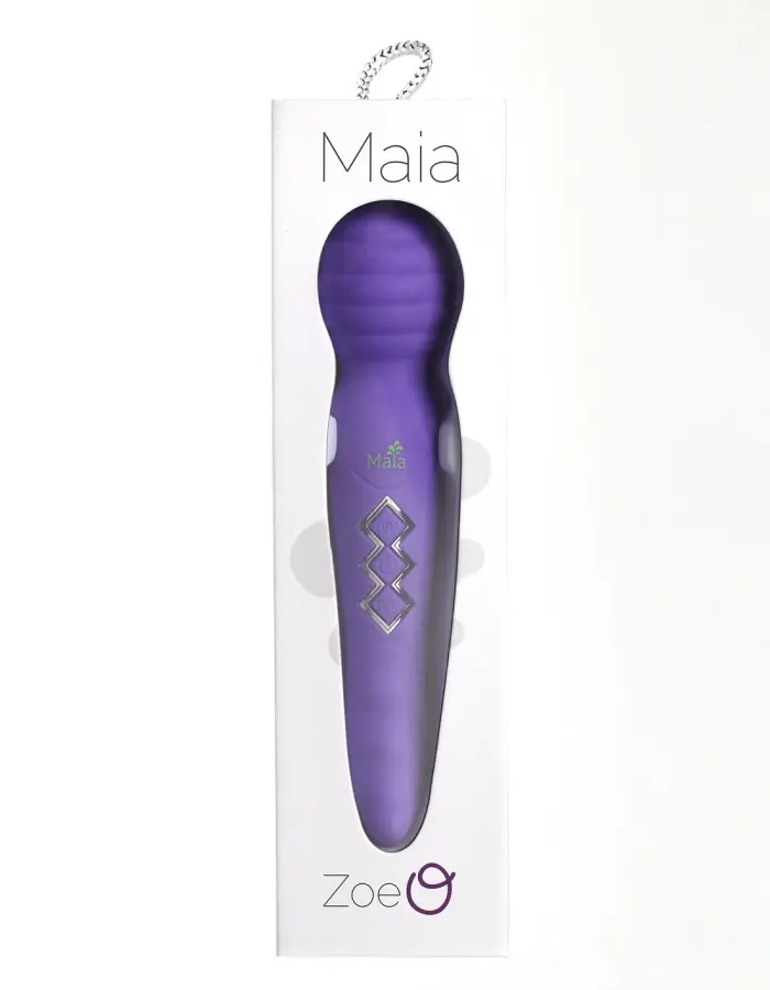 Zoe Twisty Dual Vibrating Pleasure Wand - Purple