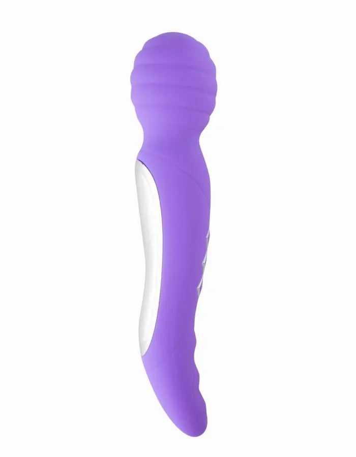 Zoe Twisty Dual Vibrating Pleasure Wand - Purple