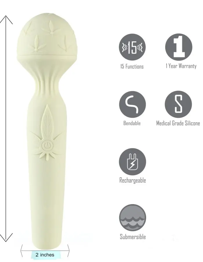 Marlie 15-Function Rechargeable Bendable Wand