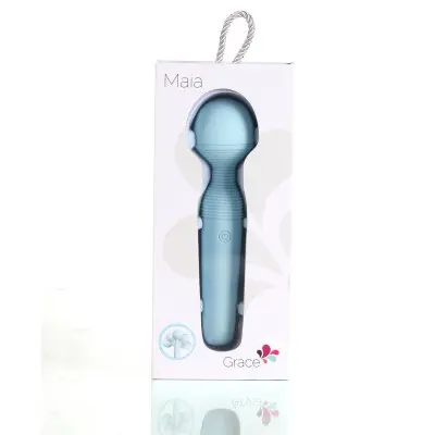 Grace Bendable Vibrating Pleasure Wand - Blue