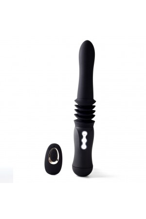 Max Silicone Thrusting Portable Love Machine -  Black