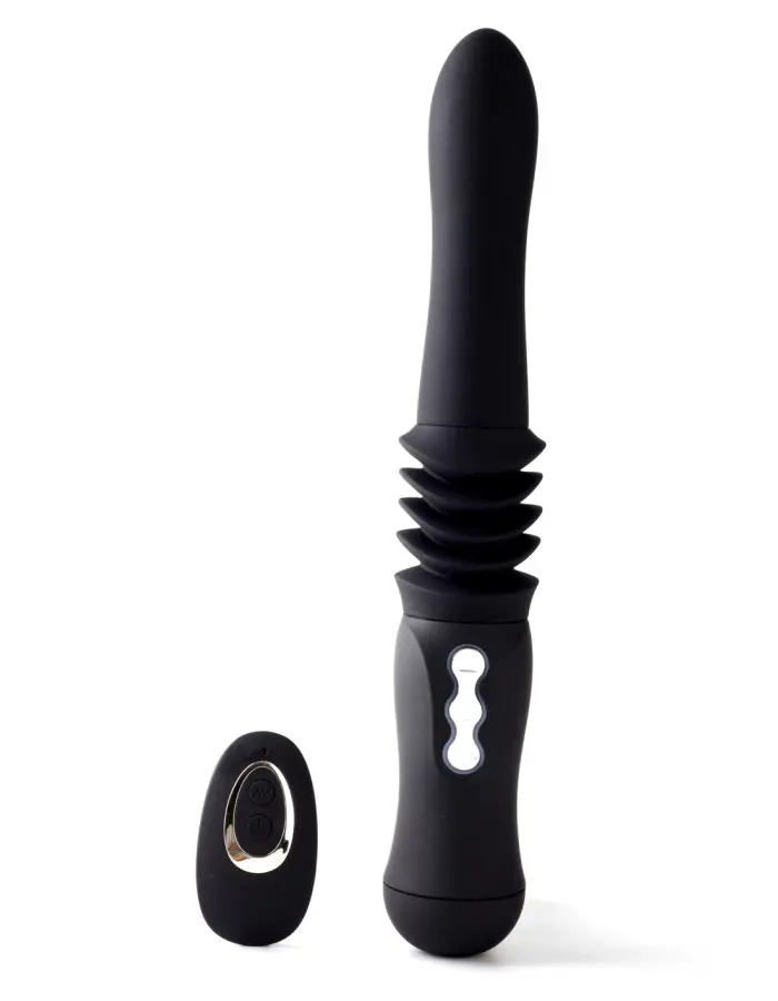Max Silicone Thrusting Portable Love Machine - Black