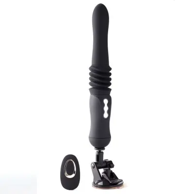 Max Silicone Thrusting Portable Love Machine - Black