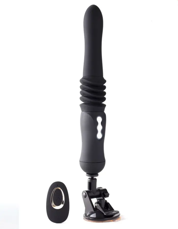Max Silicone Thrusting Portable Love Machine - Black