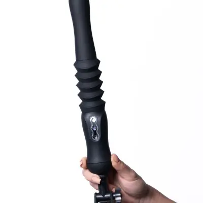 Max Silicone Thrusting Portable Love Machine - Black