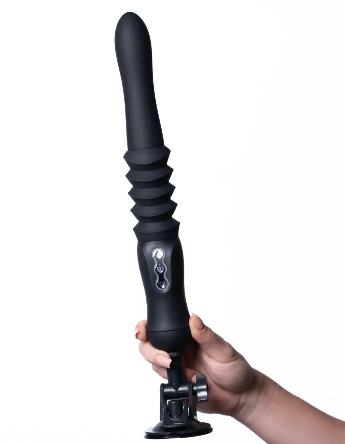 Max Silicone Thrusting Portable Love Machine - Black