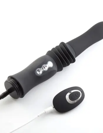 Max Silicone Thrusting Portable Love Machine - Black