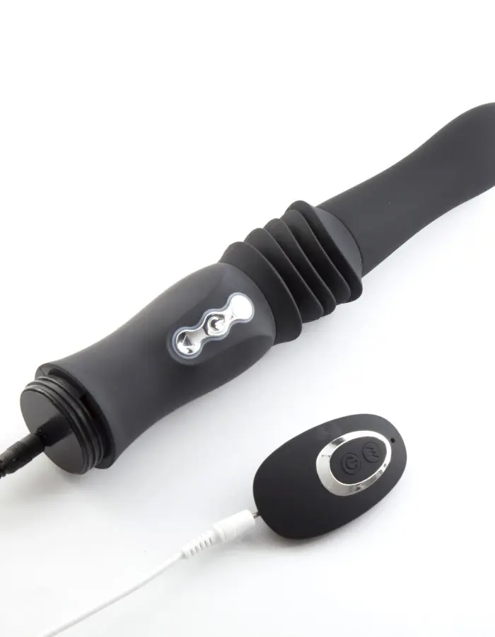 Max Silicone Thrusting Portable Love Machine - Black