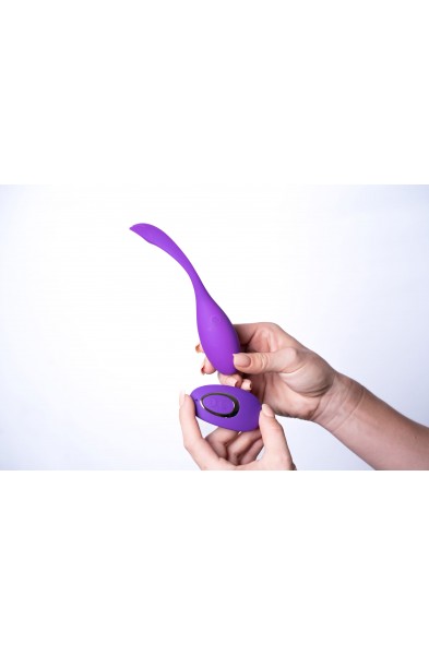 Syrene Remote Control Luxury USB Rechargeable  Bullet Vibrator - Purple