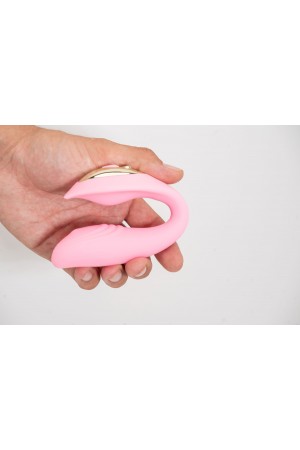 Harmonie Rechargeable Remote Silicone Bendable  Vibrator - Pink