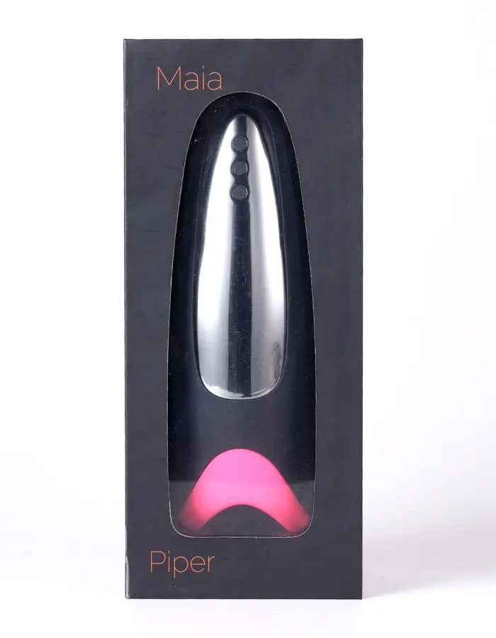 Piper USB Rechargeable Multi Function Masturbator With Suction - Black/pink