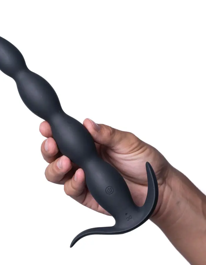 Mason Remote Control Silicone Butt Plug - Black