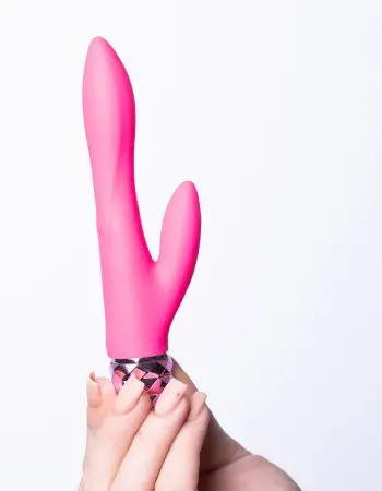 Victoria Crystal Gem Dual Vibrator - Pink