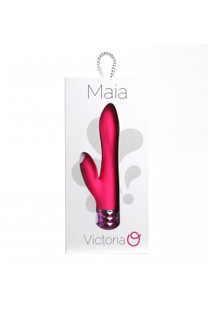 Victoria Crystal Gem Dual Vibrator - Pink