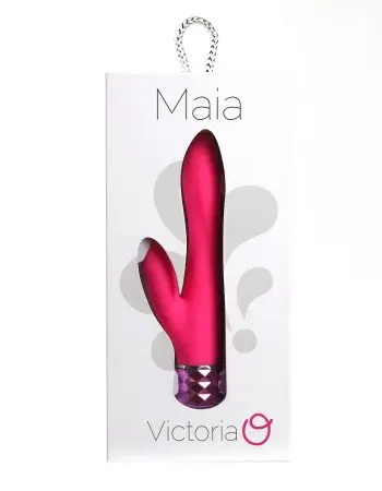 Victoria Crystal Gem Dual Vibrator - Pink