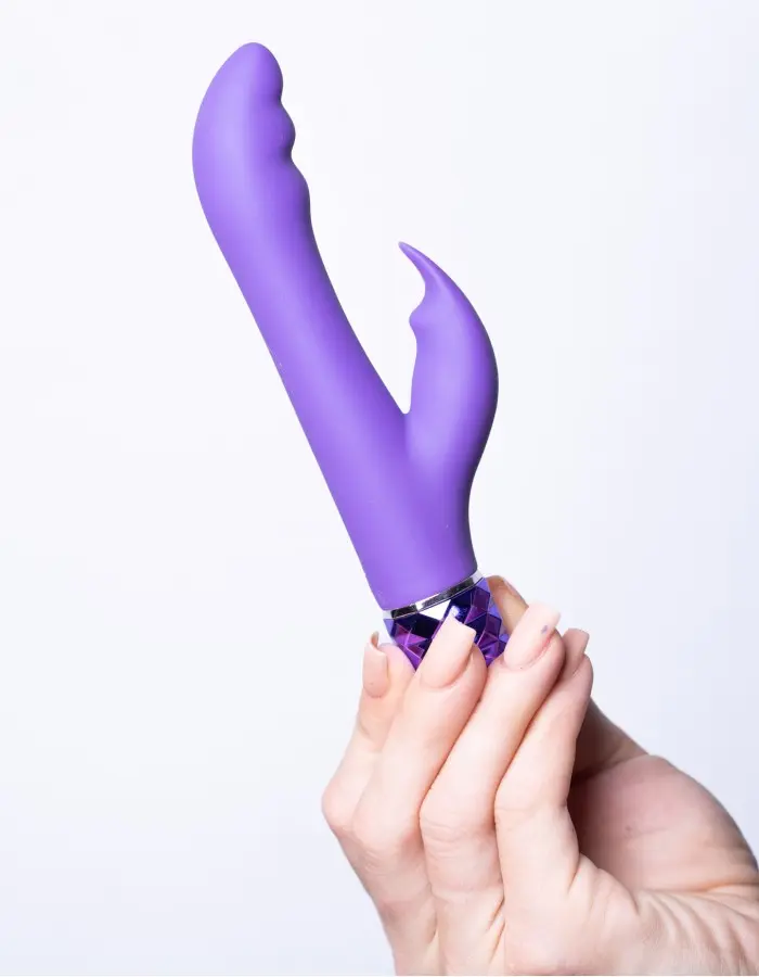 Hailey 10-Function Vibrating Rechargeable Dual  Vibe - Purple