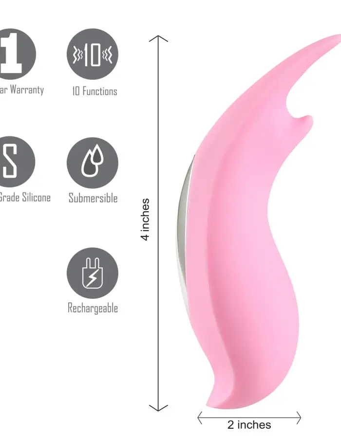 Sera Clitoral Lay-on Bullet Vibrator - Pink