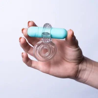 Jayden Vibrating Erection Enhancer Ring - Clear