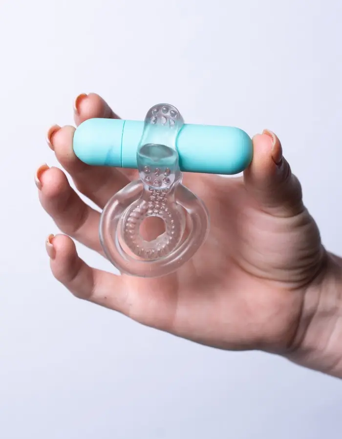 Jayden Vibrating Erection Enhancer Ring - Clear
