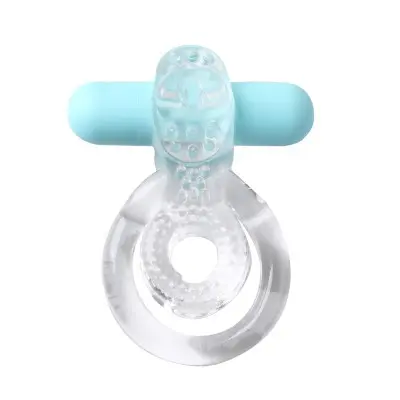 Jayden Vibrating Erection Enhancer Ring - Clear