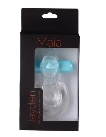 Jayden Vibrating Erection Enhancer Ring - Clear