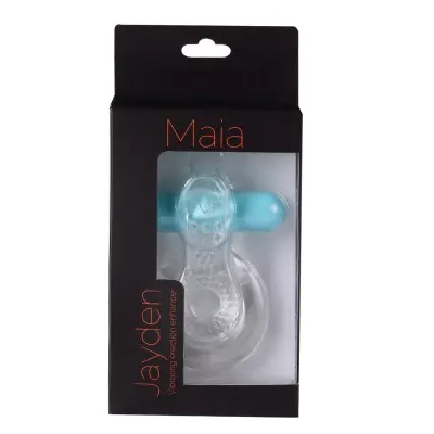 Jayden Vibrating Erection Enhancer Ring - Clear