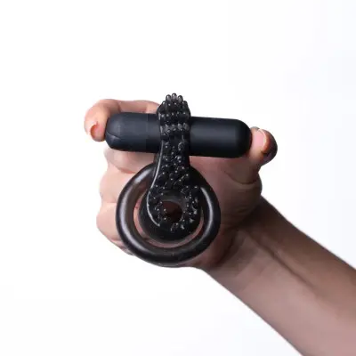 Jagger Vibrating Erection Enhancer Ring - Black