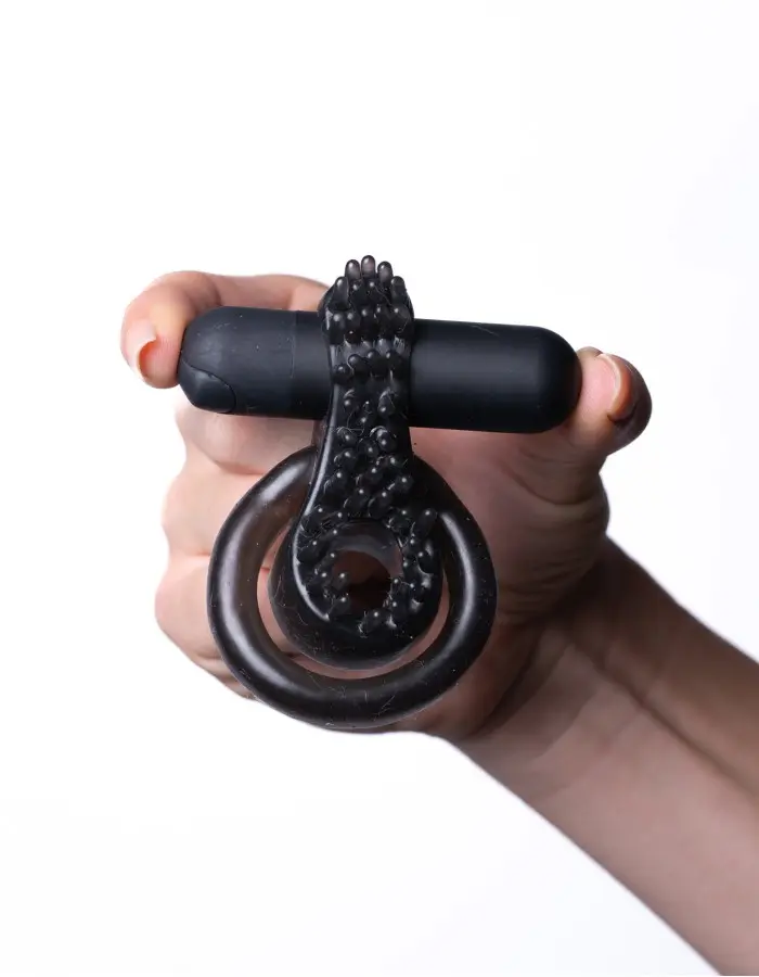 Jagger Vibrating Erection Enhancer Ring - Black