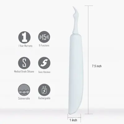 Oceana 15-Function Sonic USB Rechargeable Vibrator