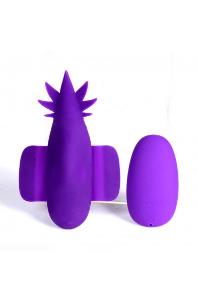 Sativa 10-Function Remote Control Panty Vibrator - 420 Series - Purple