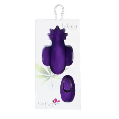 Sativa 10-Function Remote Control Panty Vibrator - 420 Series - Purple