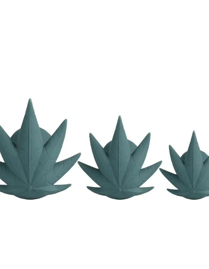 Doobies Pot Leaf Anal Trainer Silicone Set - Green