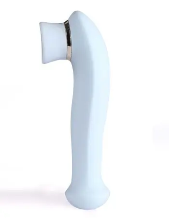 Destiny 15-Function Rechargeable Vibrating -  Suction Wand - Blue