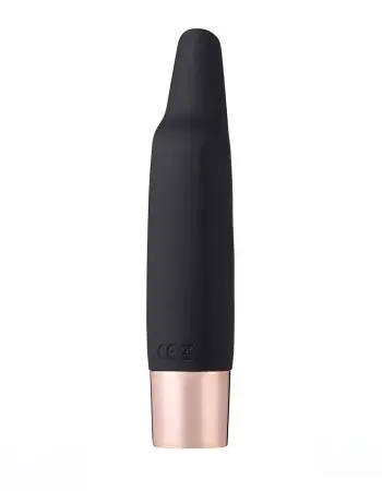 Aspen 15-Function Rechargeable Wireless Flickering Tip Vibrator - Black