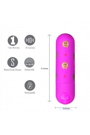 Giggly Super Charged Mini Bullet - Pink