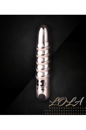 Lola 10 Function Vibrating Twisty Bullet - Rose Gold