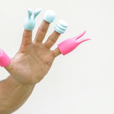 Quinn 5 Piece Silicone Attachments - Pink/blue