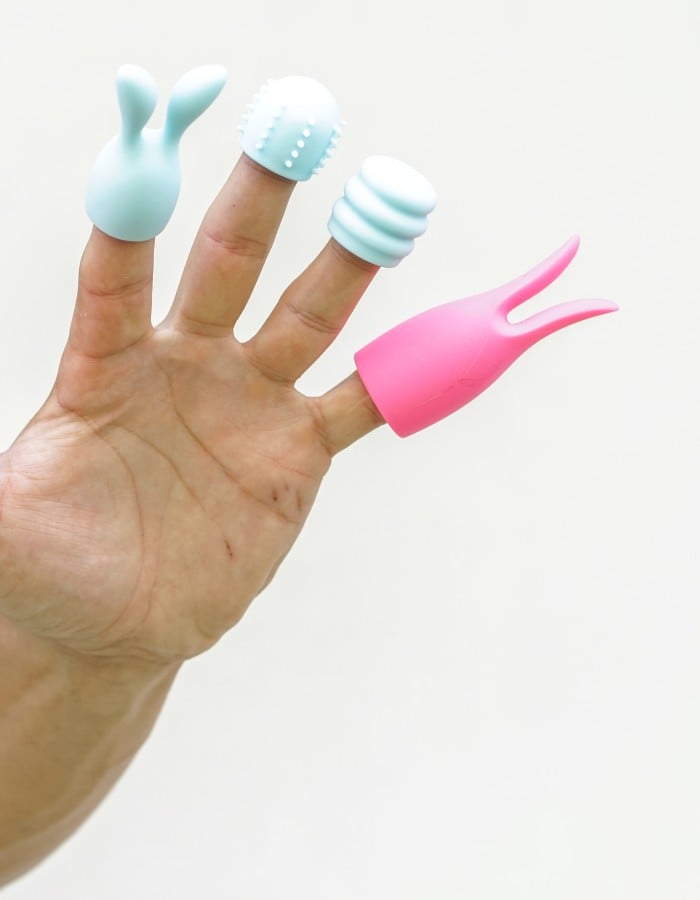 Quinn 5 Piece Silicone Attachments - Pink/blue