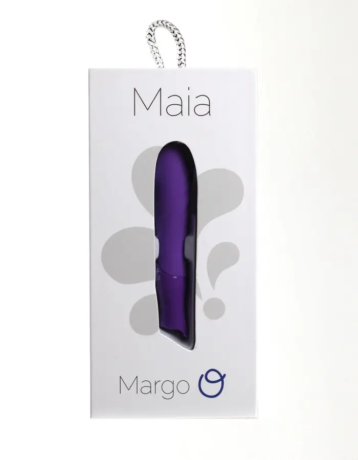 Margo Silicone Textured Bullet Vibrator - Neon Purple