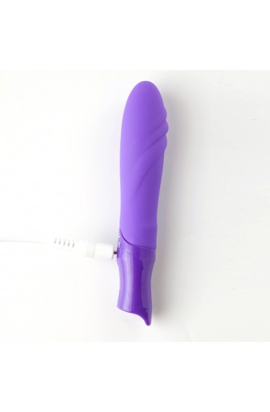 Margo Silicone Textured Bullet Vibrator - Neon  Purple