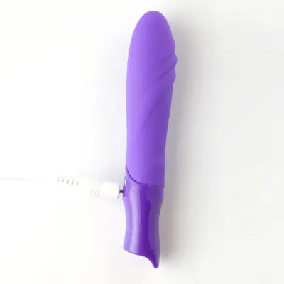 Margo Silicone Textured Bullet Vibrator - Neon Purple