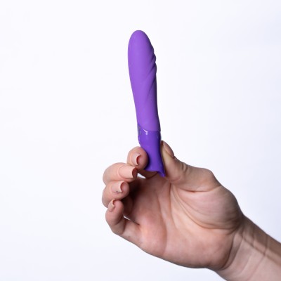 Margo Silicone Textured Bullet Vibrator - Neon Purple