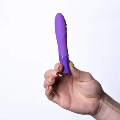 Margo Silicone Textured Bullet Vibrator - Neon Purple