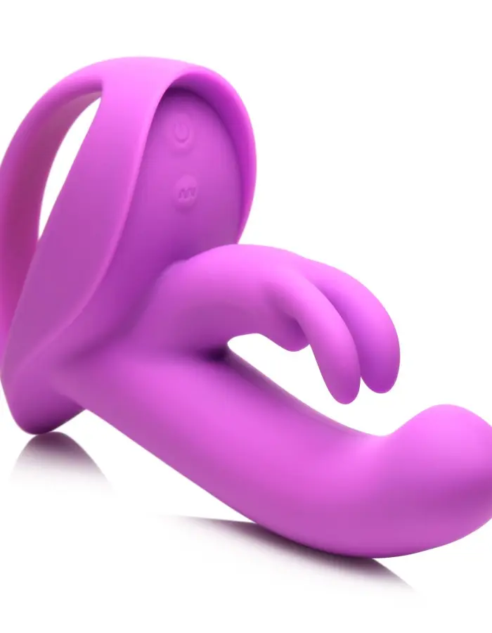 10x Come Hither Rocket Silicone Vibrator - Purple
