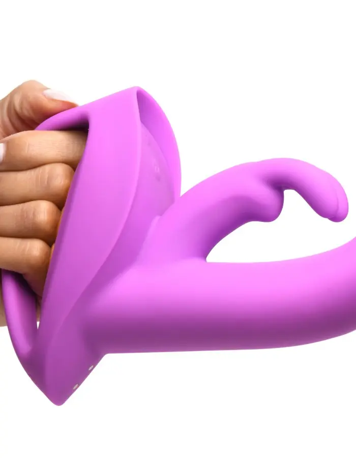 10x Come Hither Rocket Silicone Vibrator - Purple