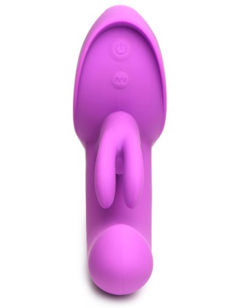 10x Come Hither Rocket Silicone Vibrator - Purple