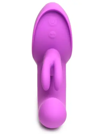 10x Come Hither Rocket Silicone Vibrator - Purple