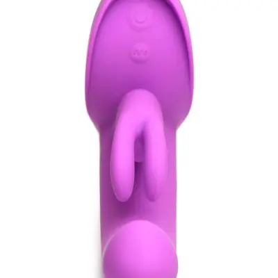 10x Come Hither Rocket Silicone Vibrator - Purple